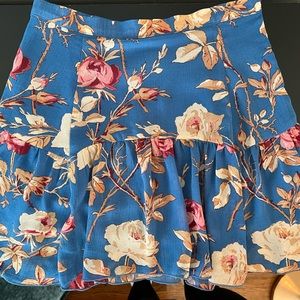 Floral Mini Skirt